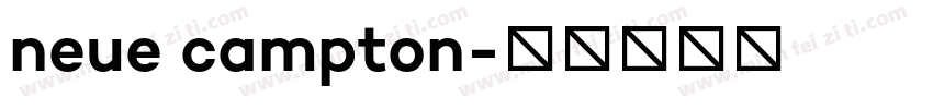 neue campton字体转换